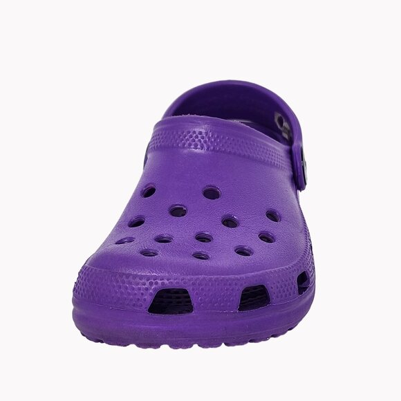 Crocs Clogs Youth Unisex Size 8/9  Purple Slip-On Sandals - Picture 3 of 9